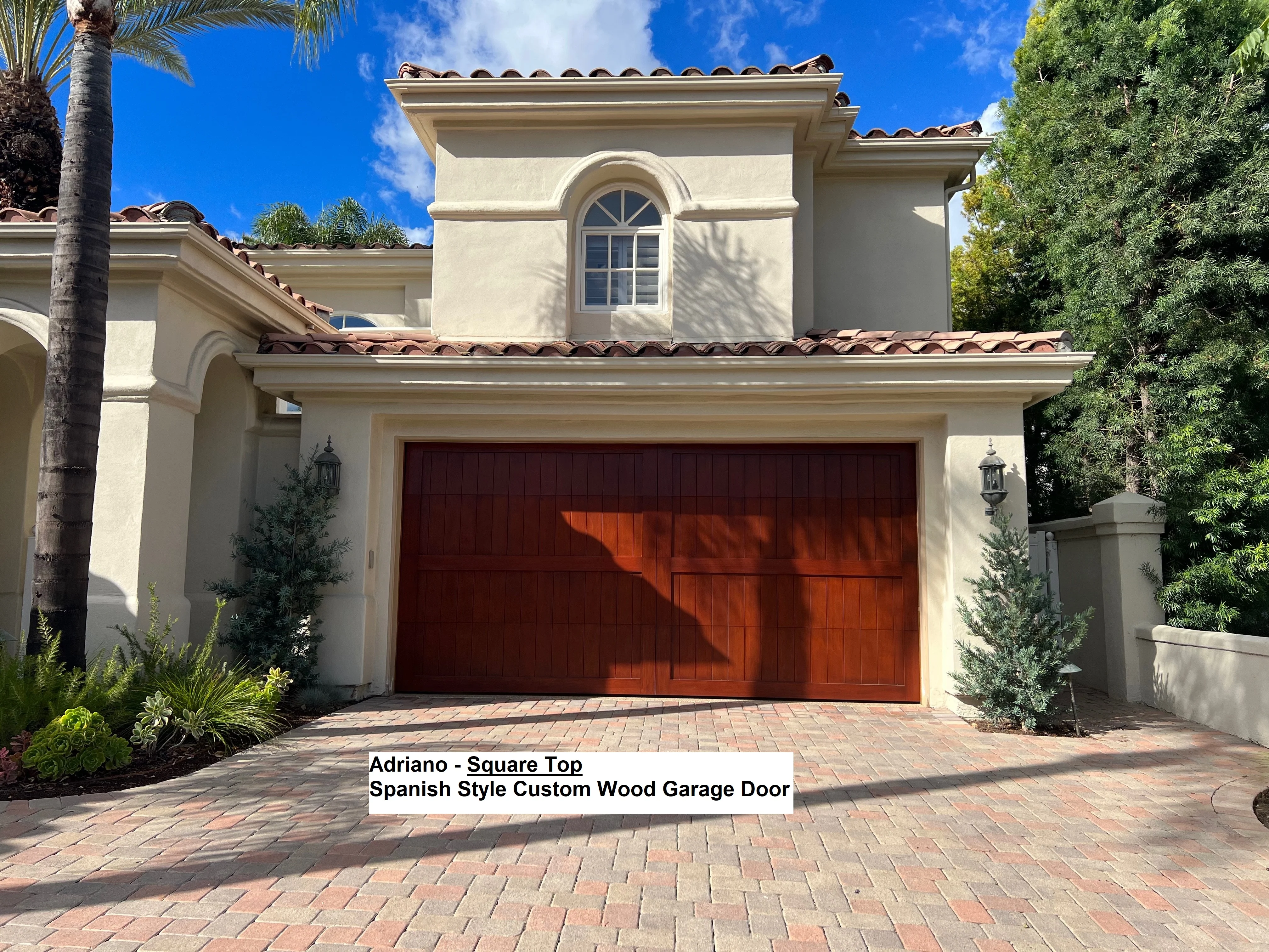 Adriano - Spanish Style Custom Wood Garage Door - Image 6