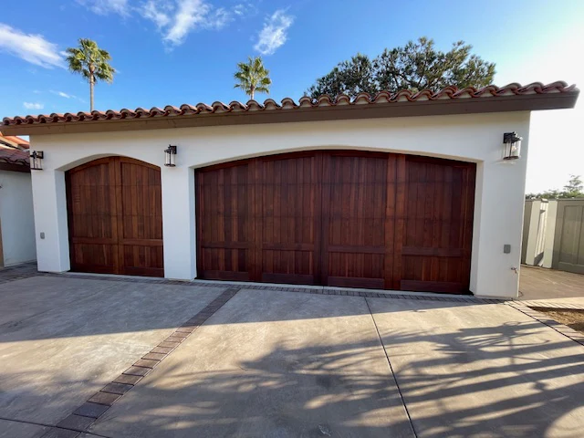 Caprice - Spanish Style Custom Wood Garage Door - Image 12