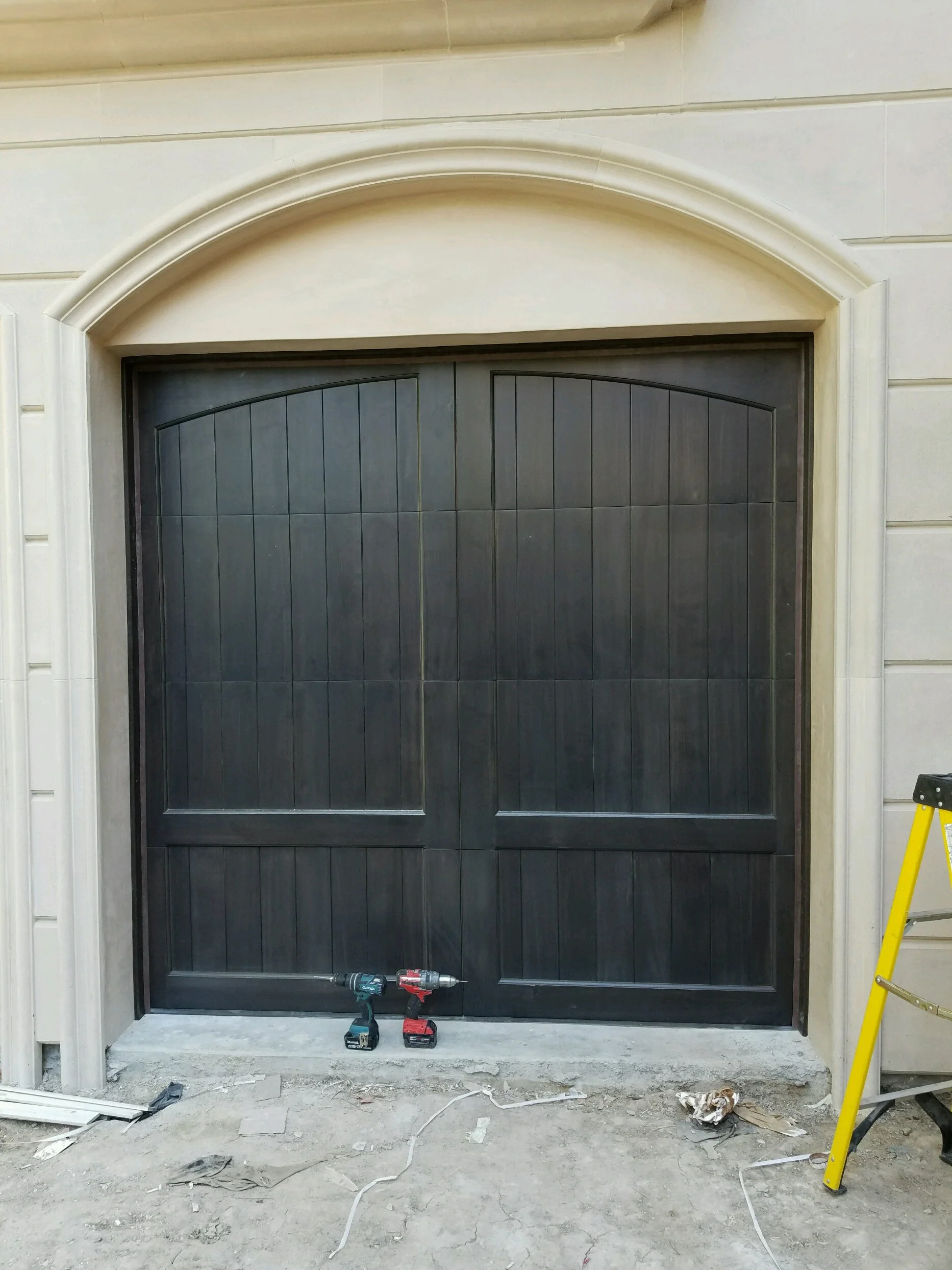 Caprice - Spanish Style Custom Wood Garage Door - Image 3