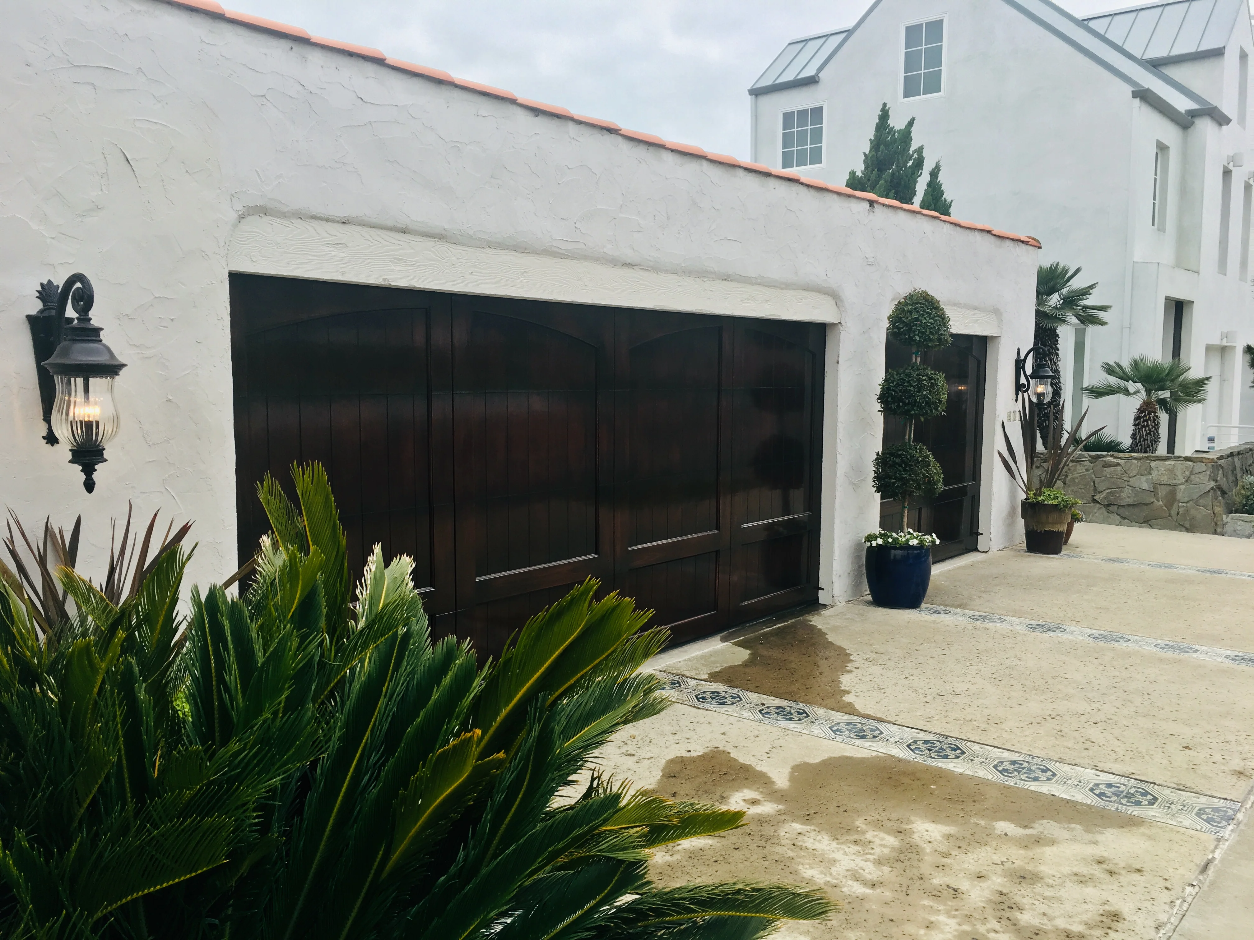 Caprice - Spanish Style Custom Wood Garage Door - Image 6