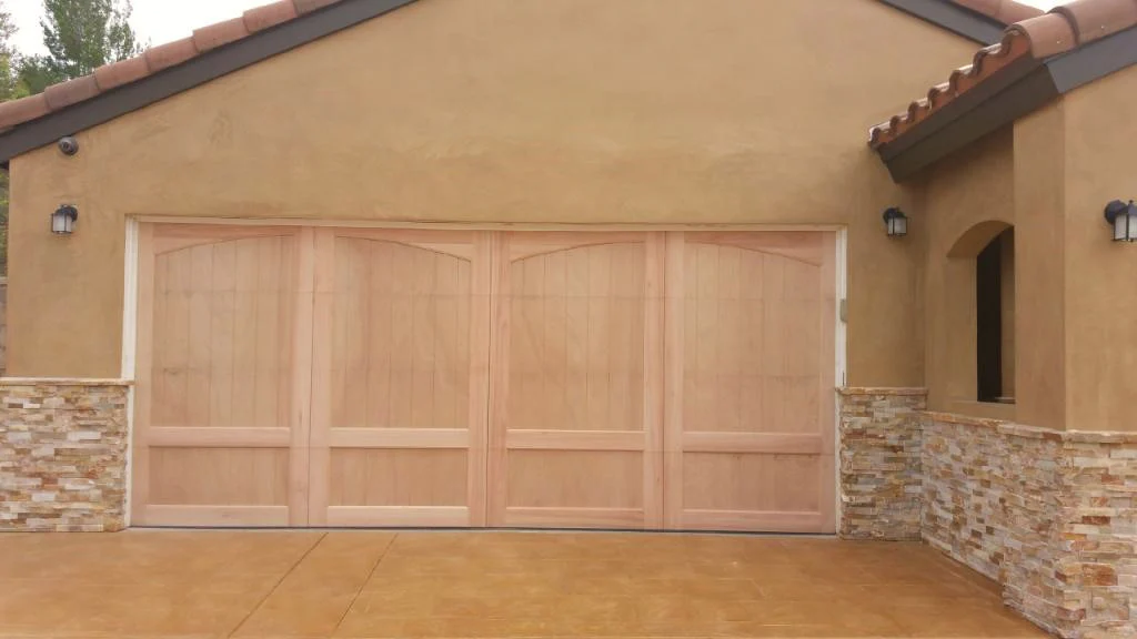 Caprice - Spanish Style Custom Wood Garage Door - Image 7