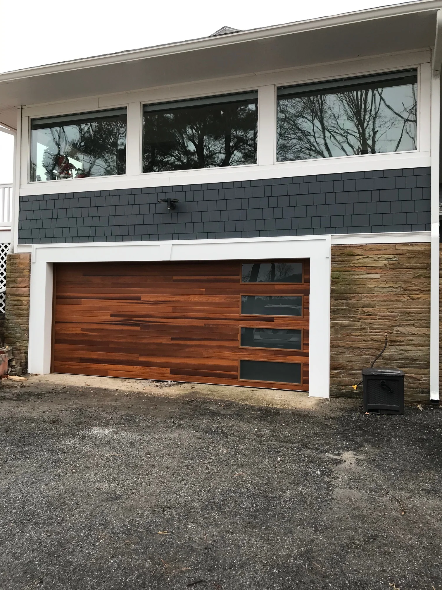 Cleo - Horizontal Grooves and Texture Steel Garage Door Modern Design - Image 12