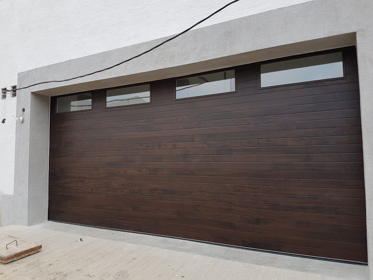 Cleo - Horizontal Grooves and Texture Steel Garage Door Modern Design - Image 13