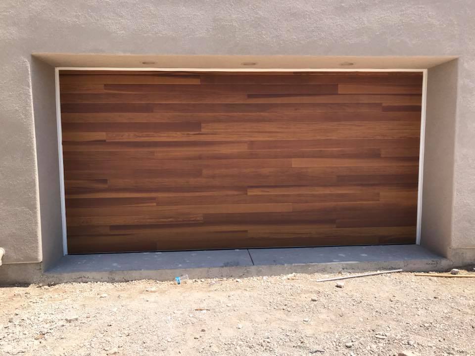 Cleo - Horizontal Grooves and Texture Steel Garage Door Modern Design - Image 16