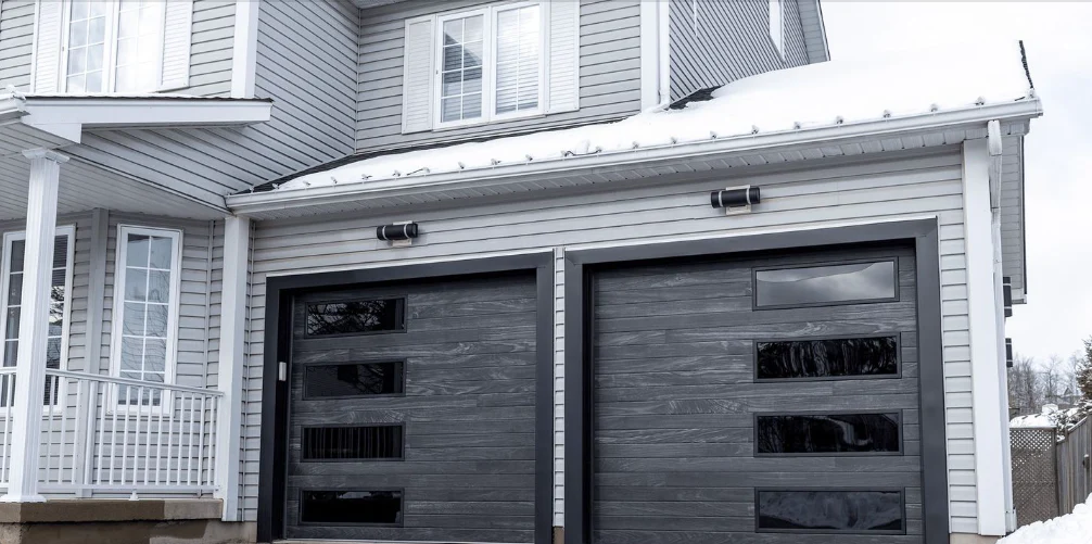 Cleo - Horizontal Grooves and Texture Steel Garage Door Modern Design - Image 39