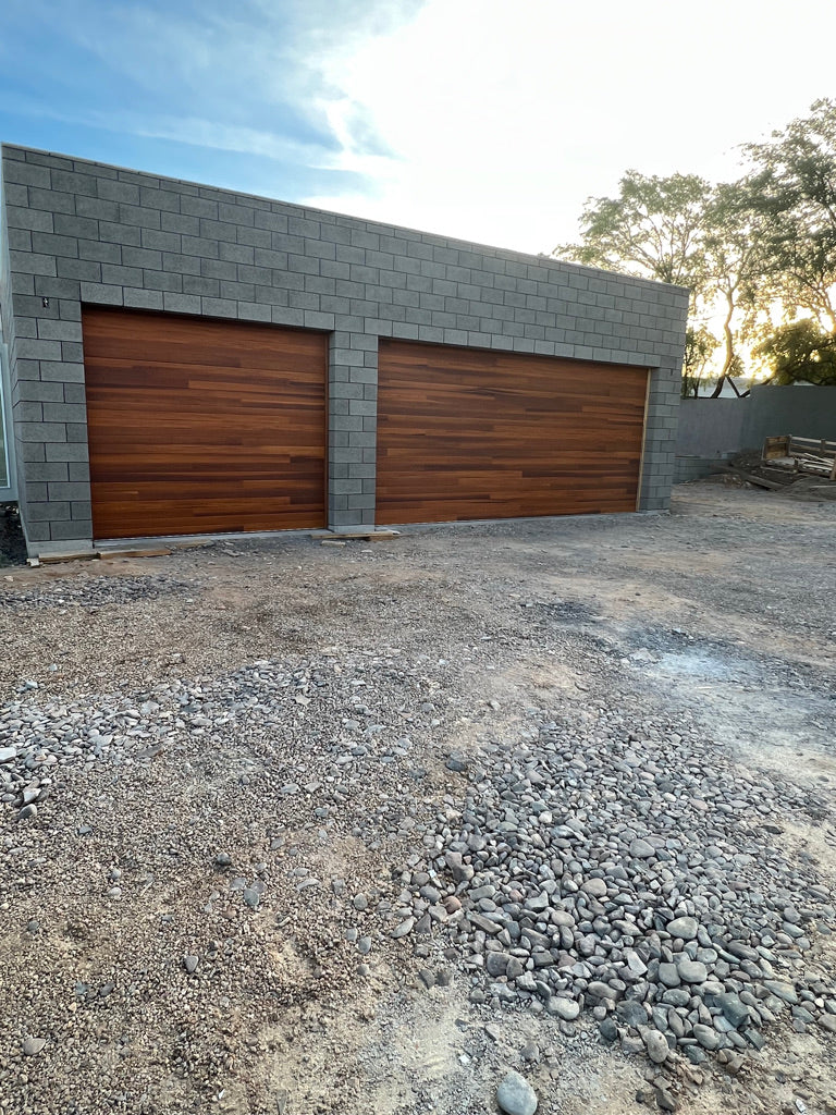 Cleo - Horizontal Grooves and Texture Steel Garage Door Modern Design - Image 41