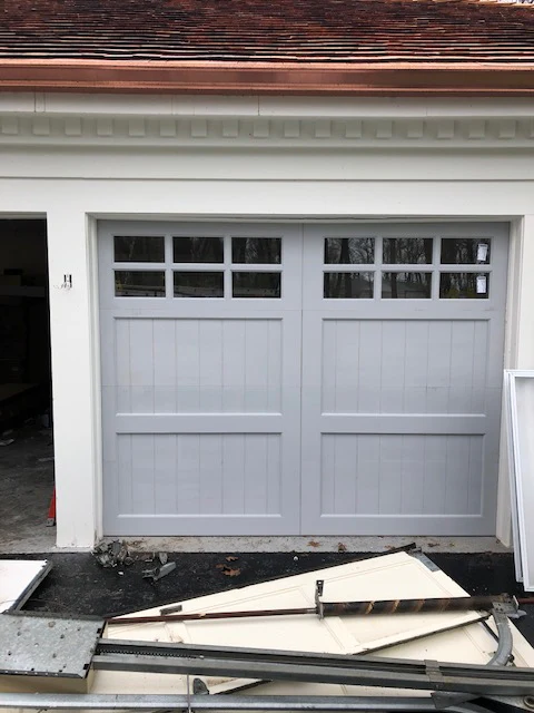 Montage - Spanish Style Custom Wood Garage Door - Image 16