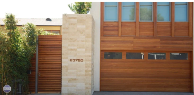 Emilio - Modern Style Custom Wood Garage Door - Image 14