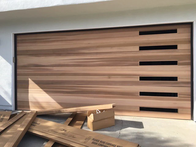 Emilio - Modern Style Custom Wood Garage Door - Image 23
