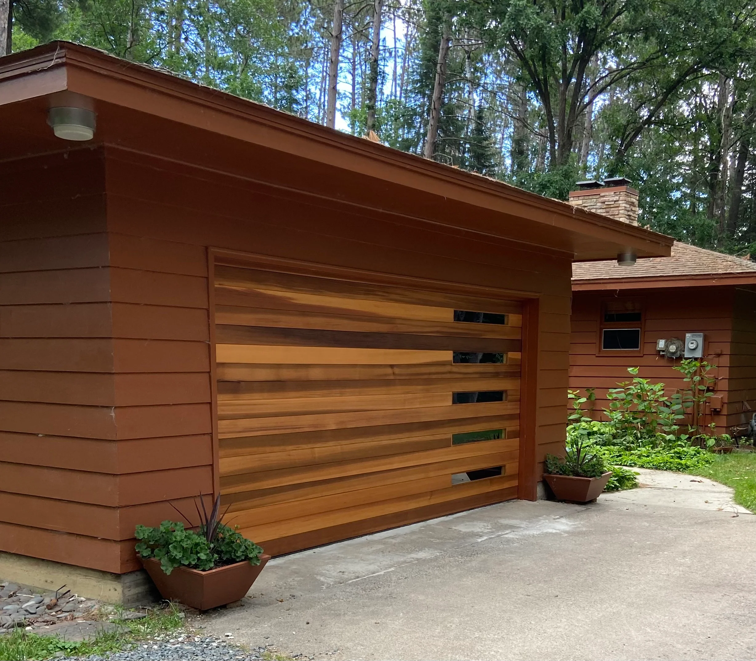 Emilio - Modern Style Custom Wood Garage Door - Image 46