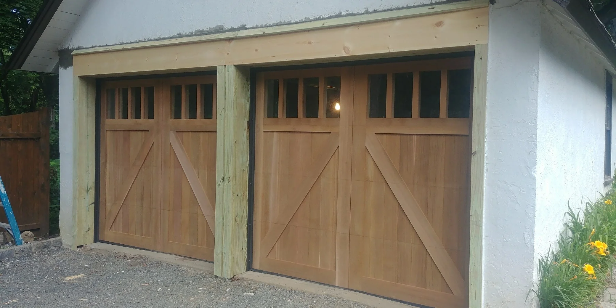 Fabienne - Barn Style Custom Wood Garage Door - Image 3
