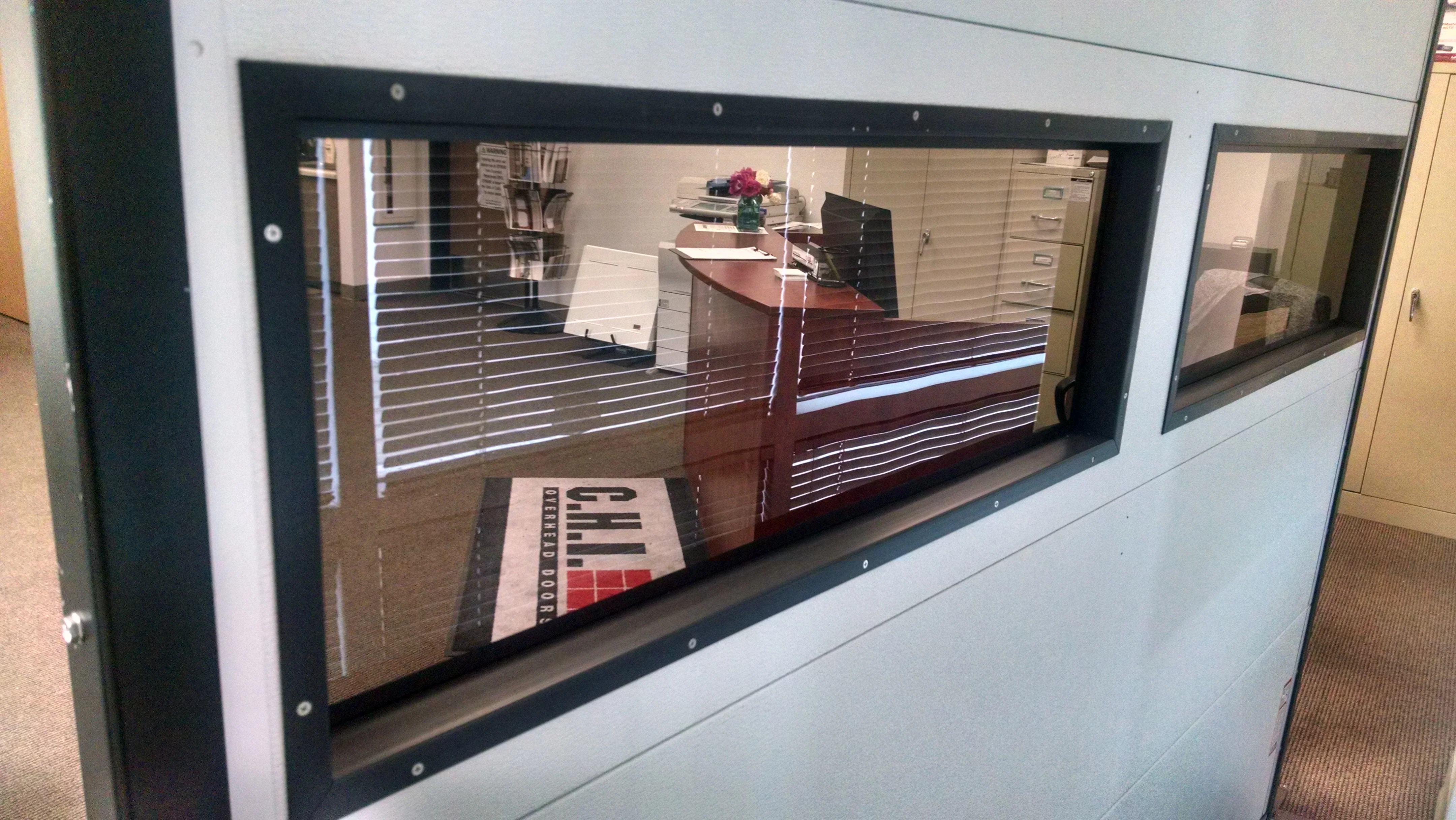 Infinity - Flush Panel Smooth Steel Garage Door with Horizontal Modern Glass Modern Design - Image 14