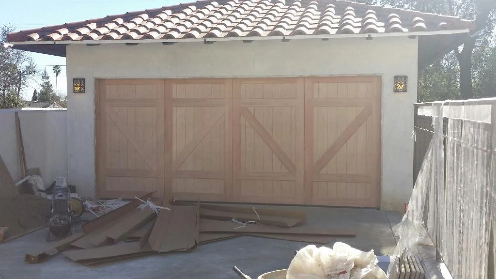 Alpine - Barn Style Custom Wood Garage Door - Image 8