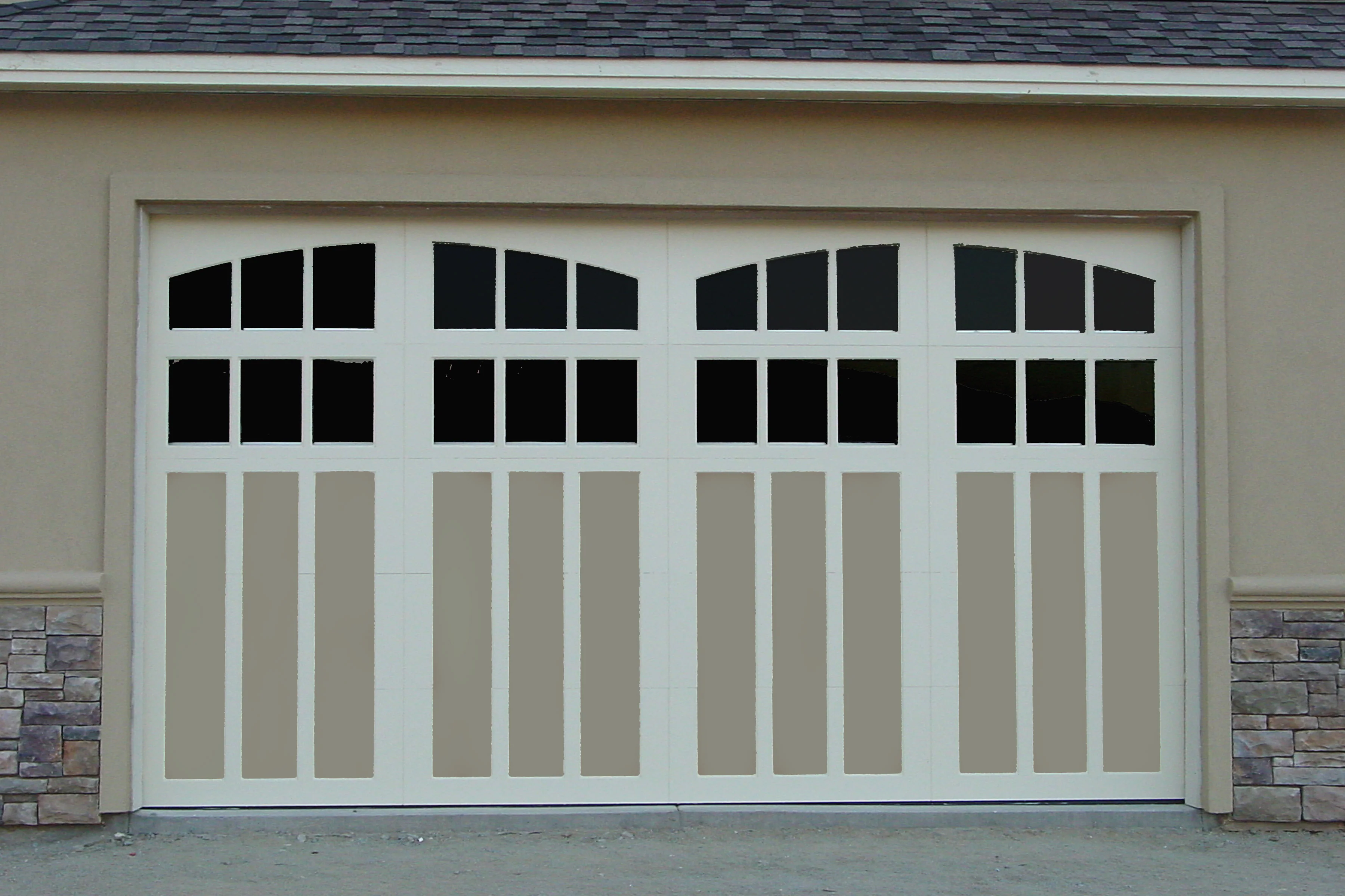 Portland - Premium Insulated Steel Garage Door with Extira Trim - Image 3