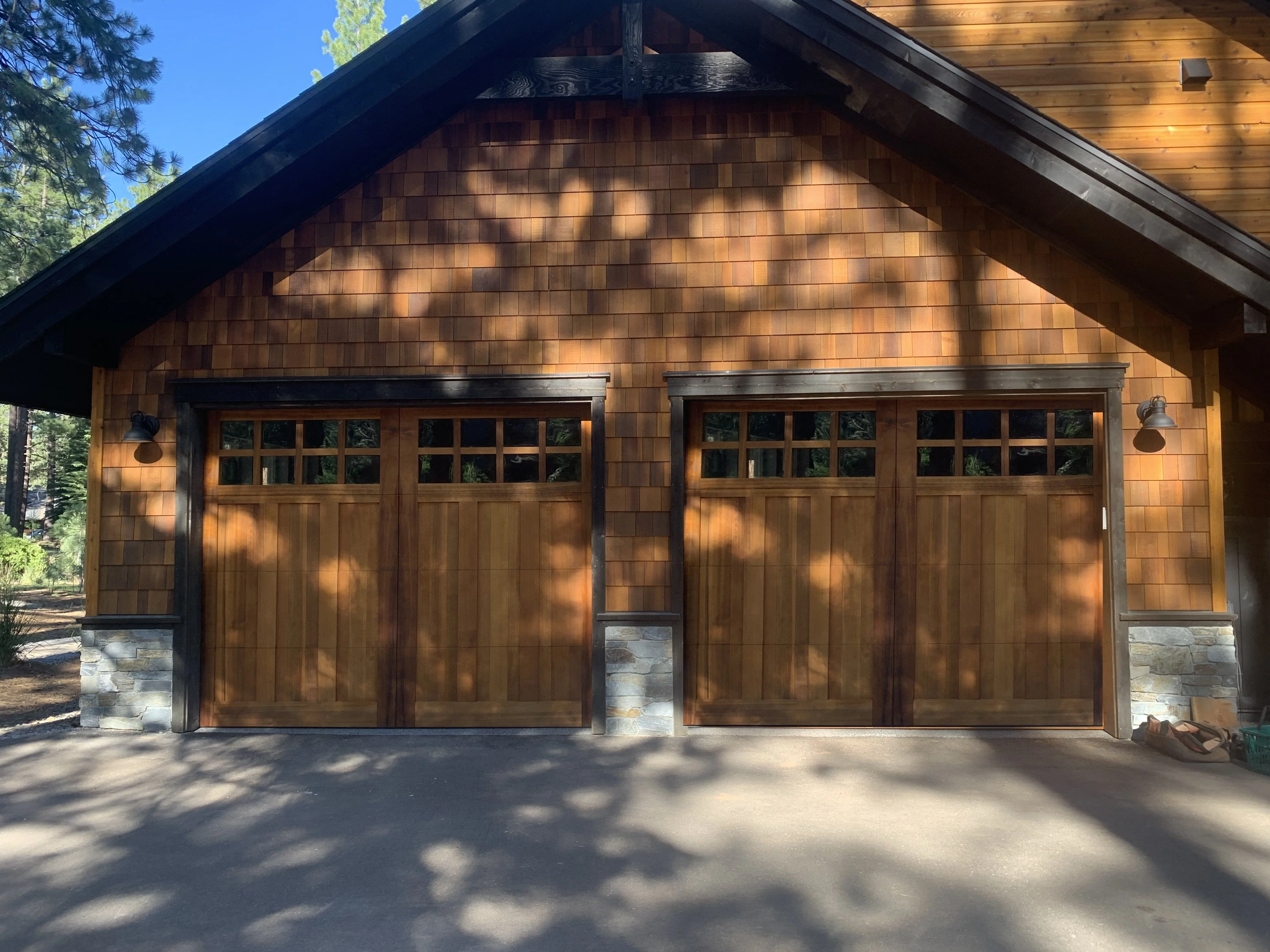 Aspen - Craftsman Style Custom Wood Garage Door - Image 4